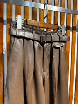 Кожаные  брюки  Артикул BMS-119326. Вид 3