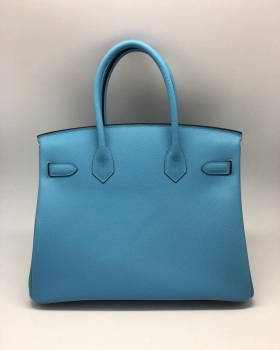  Сумка женская Birkin 30 cm, Bleu du nord  Epsom Hermes Артикул BMS-62678. Вид 2