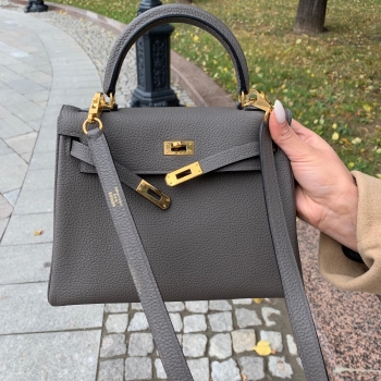 Сумка женская  Kelly,  Etain color, 32 cm Hermes Артикул BMS-62529. Вид 1