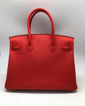 Сумка женская Hermes Birkin 30 cm, Rouge Casaque  Epsom Hermes Артикул BMS-62679. Вид 3