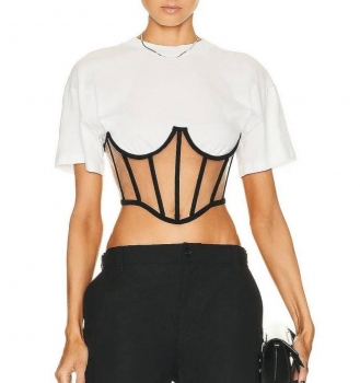 Футболка  Mugler   Артикул BMS-131782. Вид 1