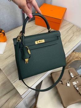 Сумка женская Kelly, 25, PHW Epsom leather Hermes Артикул BMS-134285. Вид 1