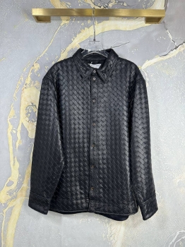Кожаная рубашка  Bottega Veneta Артикул BMS-136615. Вид 2