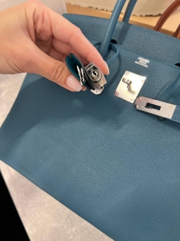 Сумка женская  Birkin 30, PHW Togo   Hermes Артикул BMS-136914. Вид 6