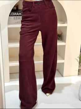 Замшевые брюки Yves Saint Laurent Артикул BMS-137081. Вид 1