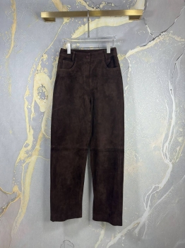  Замшевые брюки Yves Saint Laurent Артикул BMS-141056. Вид 1