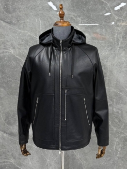 Куртка кожаная Hermes Артикул BMS-142566. Вид 1