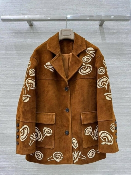Замшевый жакет Ermanno Scervino Артикул BMS-148121. Вид 1