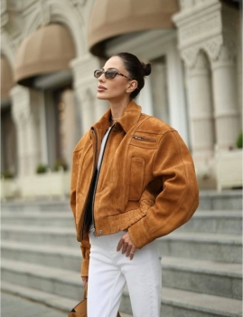 Замшевая куртка  The Row Артикул BMS-149916. Вид 1
