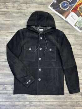 Куртка из натуральной замши Brunello Cucinelli Артикул BMS-134343. Вид 1