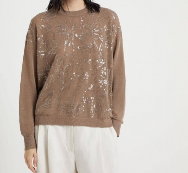 Свитер женский Brunello Cucinelli Артикул BMS-135622. Вид 1
