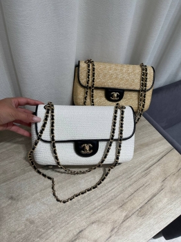 Сумочка  из Рафии с отделкой кожи  Chanel Артикул BMS-149298. Вид 1