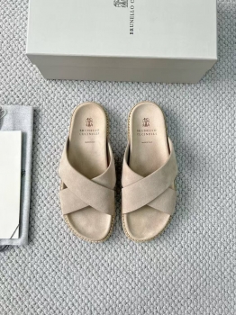 Шлепанцы  Brunello Cucinelli Артикул BMS-144429. Вид 1