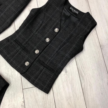 Костюм тройка Balmain Артикул BMS-31612. Вид 3