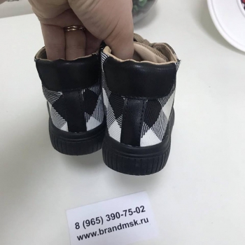 Кеды детские Burberry Артикул BMS-32634. Вид 3