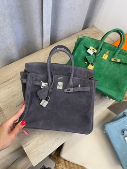 Сумка женская Birkin , 25 PHW Hermes Артикул BMS-133363. Вид 1