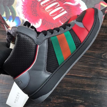 Высокие сникерсы  Gucci Артикул BMS-47144. Вид 3