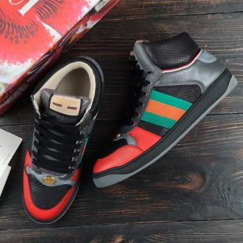 Высокие сникерсы  Gucci Артикул BMS-47144. Вид 1