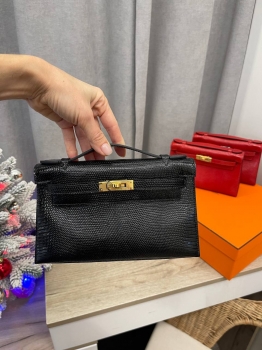 Сумка женская Pochette,  Lezard Natura Hermes Артикул BMS-138580. Вид 1