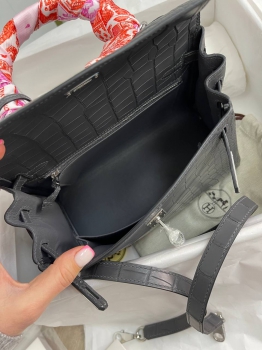 Сумка женская Birkin, 25 cm Crocodile Niloticus Mat Hermes Артикул BMS-107493. Вид 5