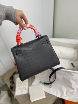 Сумка женская Birkin, 25 cm Crocodile Niloticus Mat Hermes Артикул BMS-107493. Вид 8