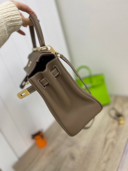 Сумка женская Kelly, 28, Togo, GHW Etoupe color Hermes Артикул BMS-109393. Вид 7