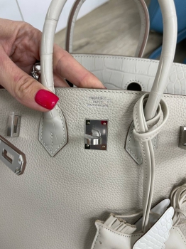 Сумка женская Birkin 25 cm, Togo Croc Hermes Артикул BMS-114496. Вид 7
