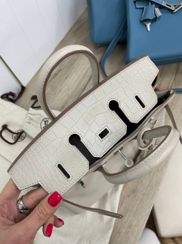 Сумка женская Birkin 25 cm, Togo Croc Hermes Артикул BMS-114496. Вид 9