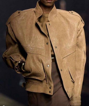 Кожаная куртка  Yves Saint Laurent Артикул BMS-120956. Вид 1