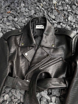 Кожаная куртка Yves Saint Laurent Артикул BMS-121387. Вид 2