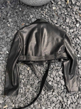 Кожаная куртка Yves Saint Laurent Артикул BMS-121387. Вид 3