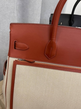 Сумка женская Birkin, 40, PHW Hermes Артикул BMS-131077. Вид 5