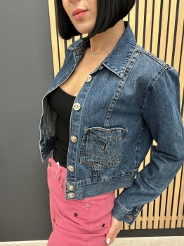 Джинсовая куртка Chanel Артикул BMS-129387. Вид 2