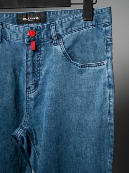 Джинсы Kiton Артикул BMS-131252. Вид 3