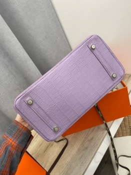 Сумка женская Birkin, 30 cm Lisse Porosus PHW  Hermes Артикул BMS-131428. Вид 10