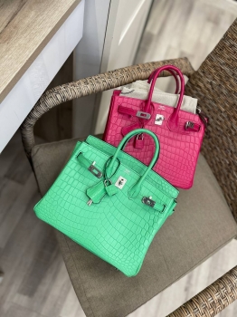  Сумка женская Birkin , 25 cm, PHW MATTE NILOTICUS Hermes Артикул BMS-131612. Вид 1