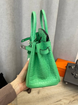  Сумка женская Birkin , 25 cm, PHW MATTE NILOTICUS Hermes Артикул BMS-131612. Вид 4