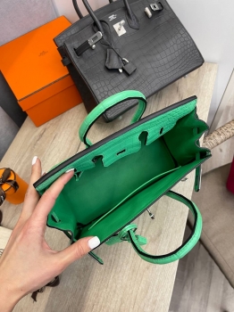  Сумка женская Birkin , 25 cm, PHW MATTE NILOTICUS Hermes Артикул BMS-131612. Вид 9