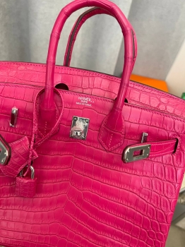  Сумка женская  Birkin , 25 cm, PHW MATTE NILOTICUS Hermes Артикул BMS-131610. Вид 3