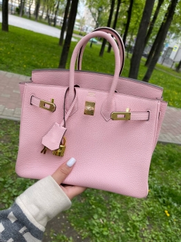 Сумка женская  Birkin, 25, PHW Hermes Артикул BMS-131674. Вид 1