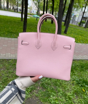 Сумка женская  Birkin, 25, PHW Hermes Артикул BMS-131674. Вид 4