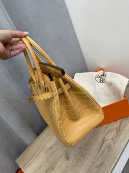 Сумка женская Birkin , 30, GHW MATTE NILOTICUS Hermes Артикул BMS-132981. Вид 4