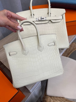 Сумка женская Birkin , 30 cm, PHW MATTE NILOTICUS Hermes Артикул BMS-132982. Вид 3