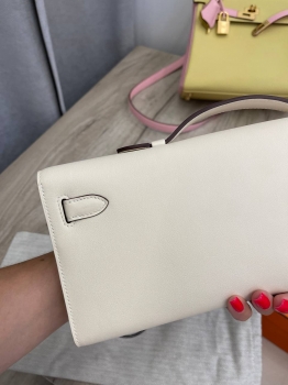 КЛАТЧ KELLY CUT, swift, Mushroom color Hermes Артикул BMS-133066. Вид 2