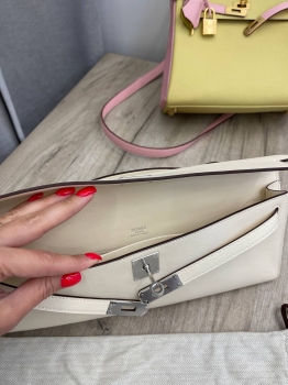 КЛАТЧ KELLY CUT, swift, Mushroom color Hermes Артикул BMS-133066. Вид 8