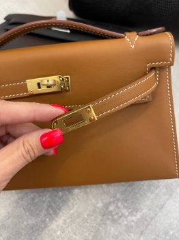 Сумка женская  Kelly Pochette  Swift Leather Hermes Артикул BMS-133145. Вид 3