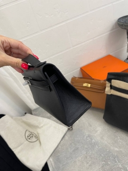 Сумка женская Kelly Pochette Swift Leather Hermes Артикул BMS-133146. Вид 3