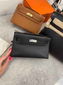 Сумка женская Kelly Pochette Swift Leather Hermes Артикул BMS-133146. Вид 5