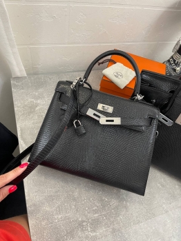 Сумка женская  Kelly, 28  Lezard Natura Hermes Артикул BMS-133148. Вид 2