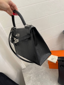 Сумка женская  Kelly, 28  Lezard Natura Hermes Артикул BMS-133148. Вид 6